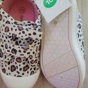Cute Kids Leopard Print Shoes Size 10